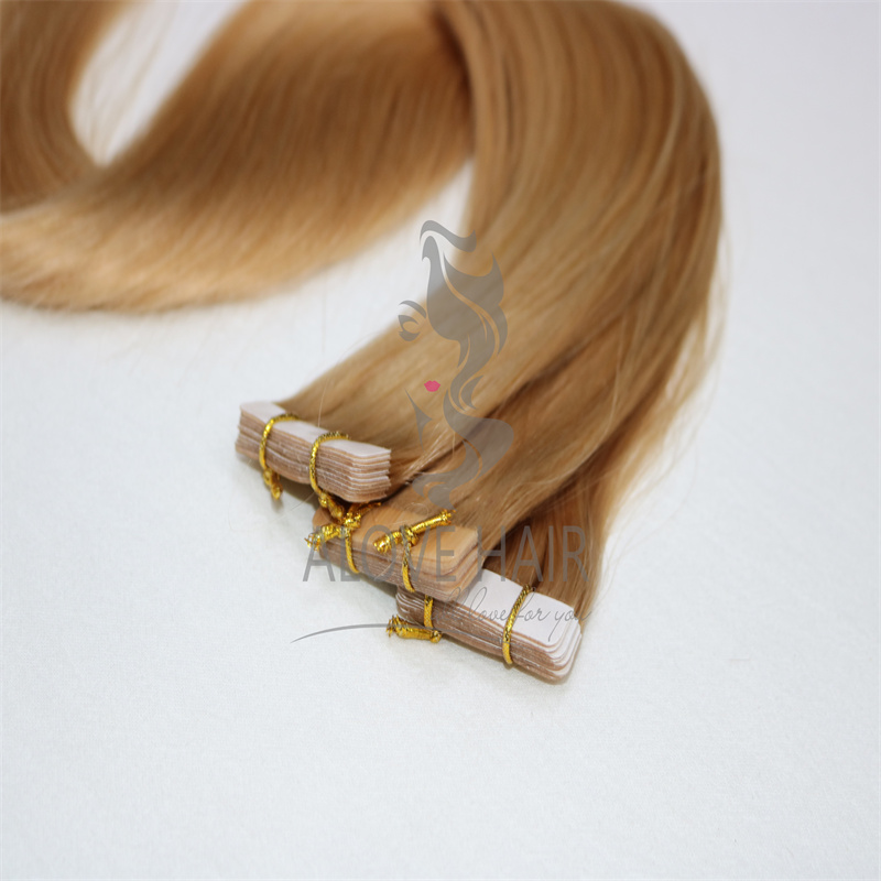 High quality tape in hair extensions for Paris hair salon and hair stylists