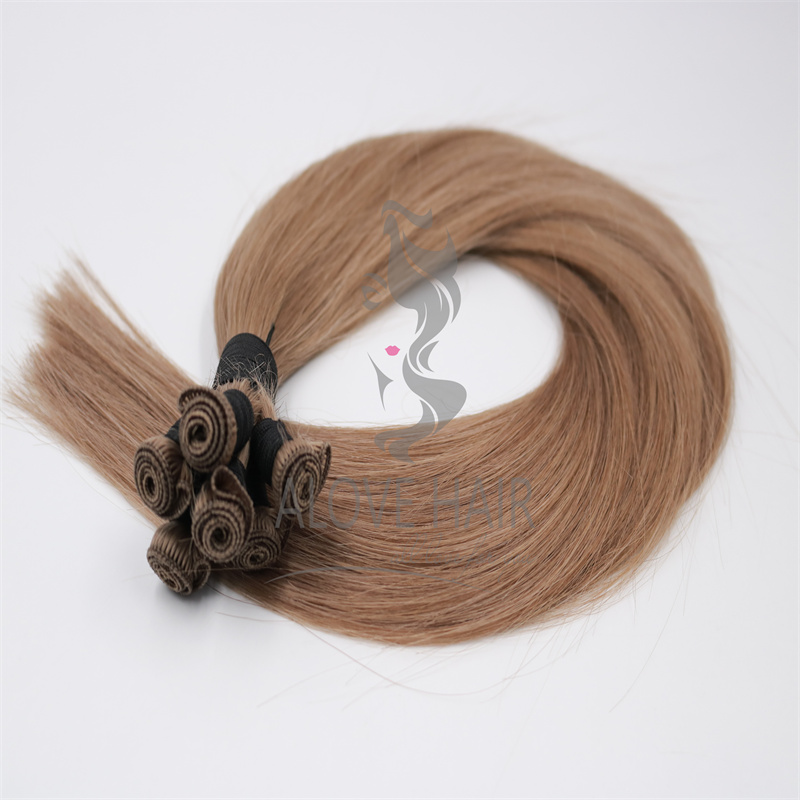 12A grade remy hair hand tied hair extensions