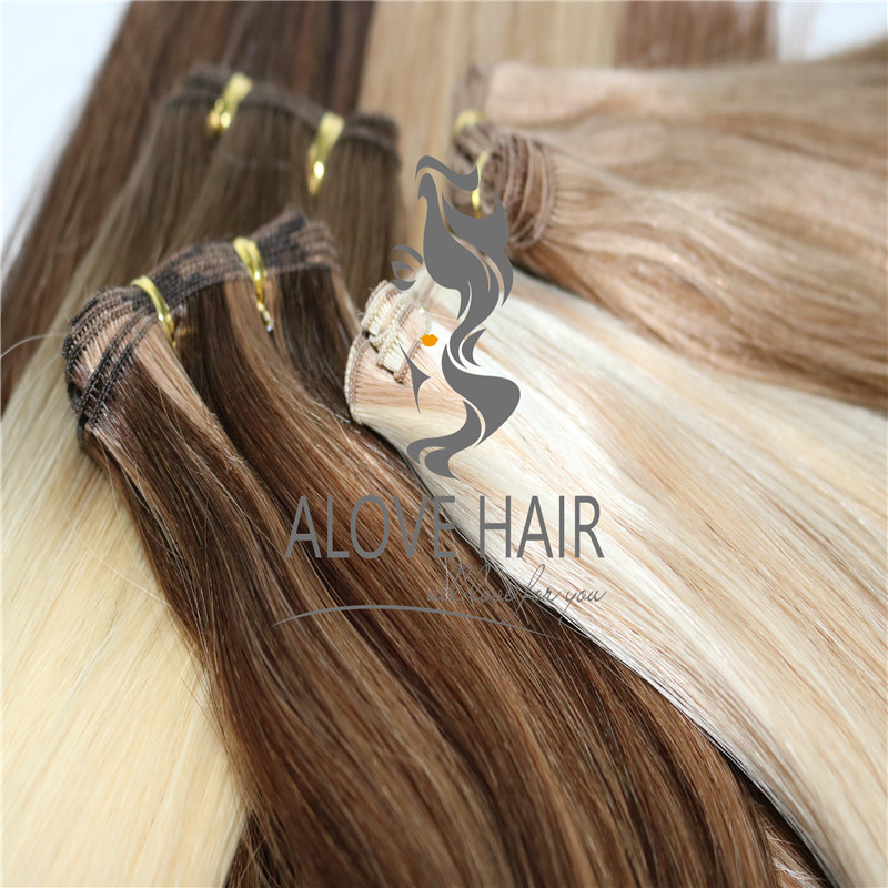 24 inch hand tied weft hair extensions wholesale