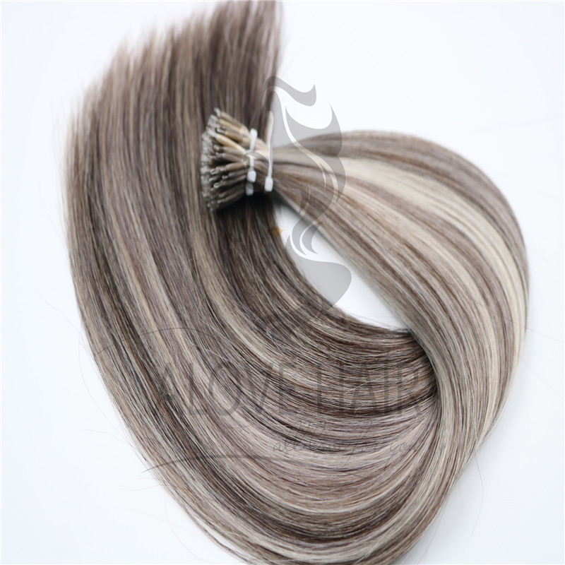 Best double drawn nano ring hair extensions 