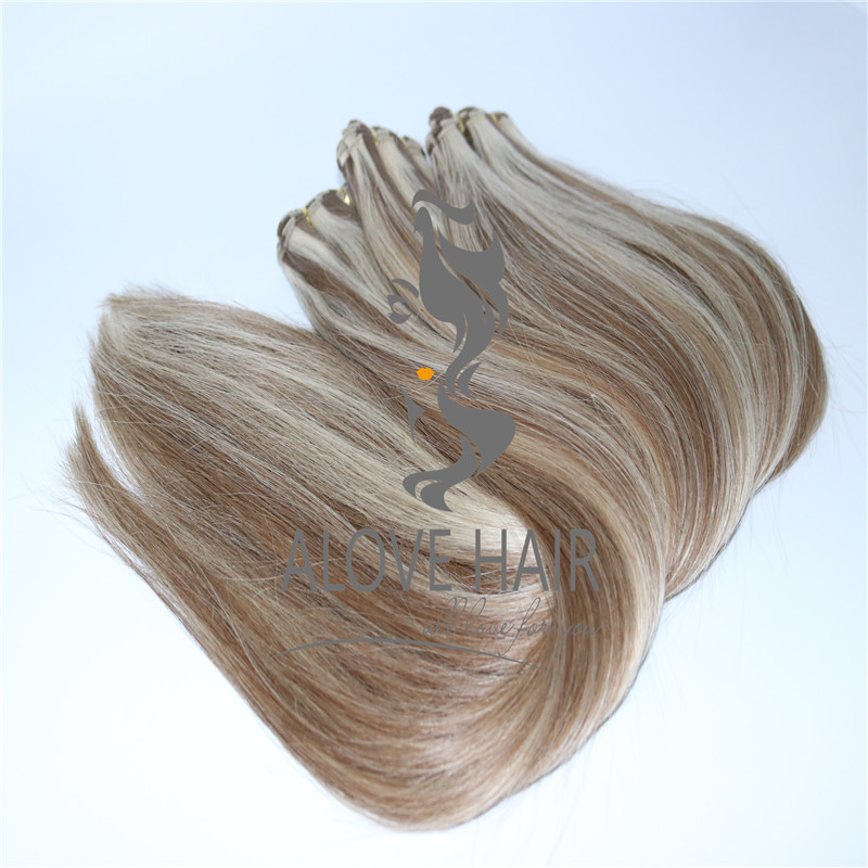 Best hand tied beaded hair wefts extensions vendor in China