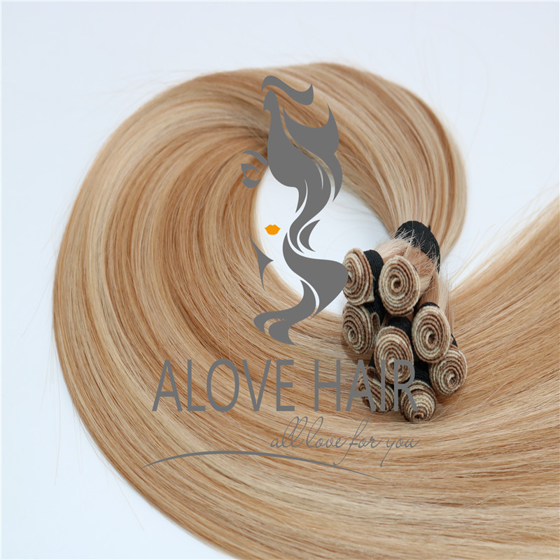 Best quality cuticle intact hand tied wefts for Canada hair salon