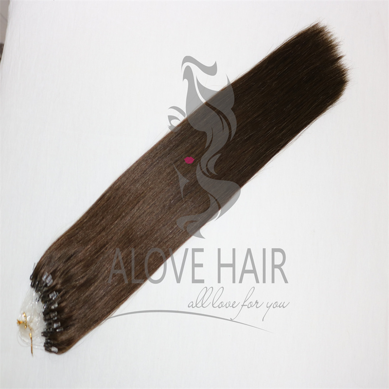 Best quality cuticle intact remy micro ring hair extensions