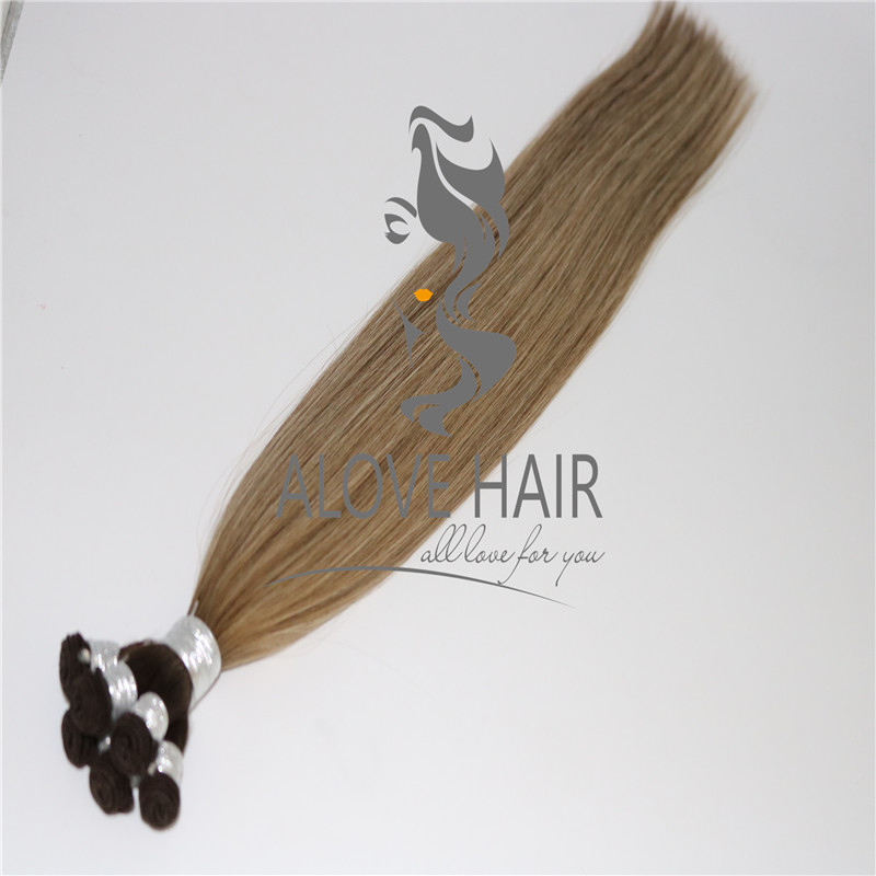 China best cuticle intact remy hand tied wefts extensions supplier