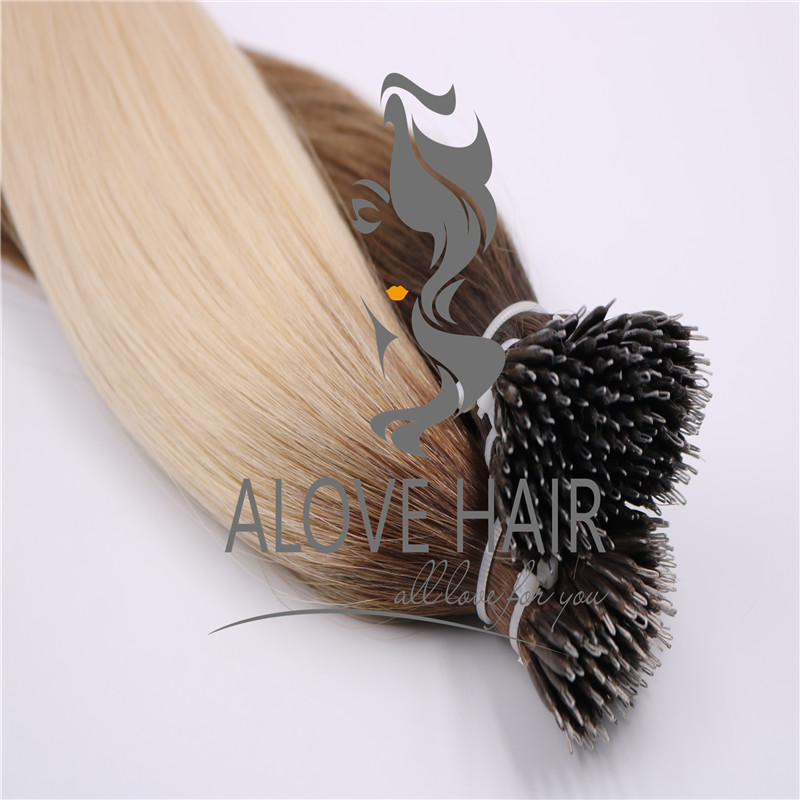 China full cuticle nano bead hair extensions manufacturer