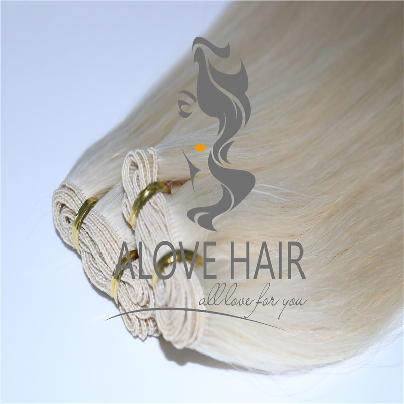 Wholesale luxe hand tied remy hair extensions 