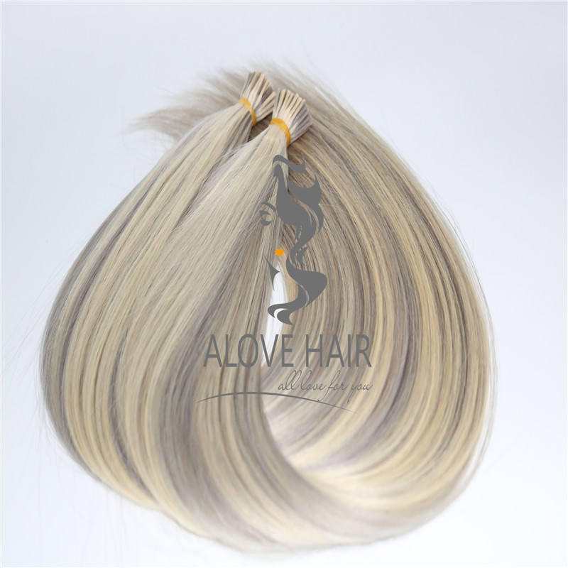 China pre bonded i tip keratin hair extensions vendor 