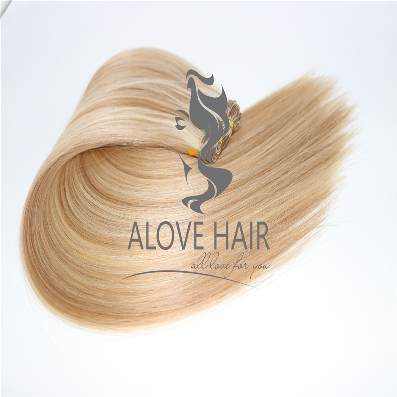 Cuticle intact hand tied human hair weft wholesale