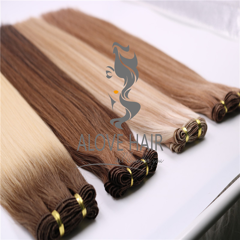 European hair hand tied extensions vendor in China 