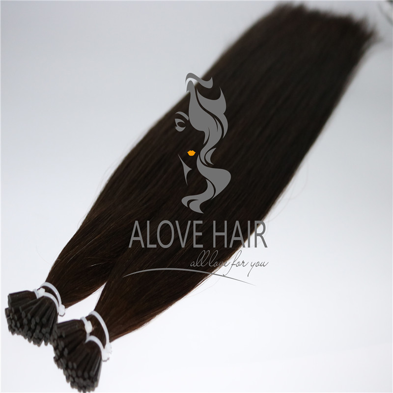 Full cuticle i tip hair extensions wholesale