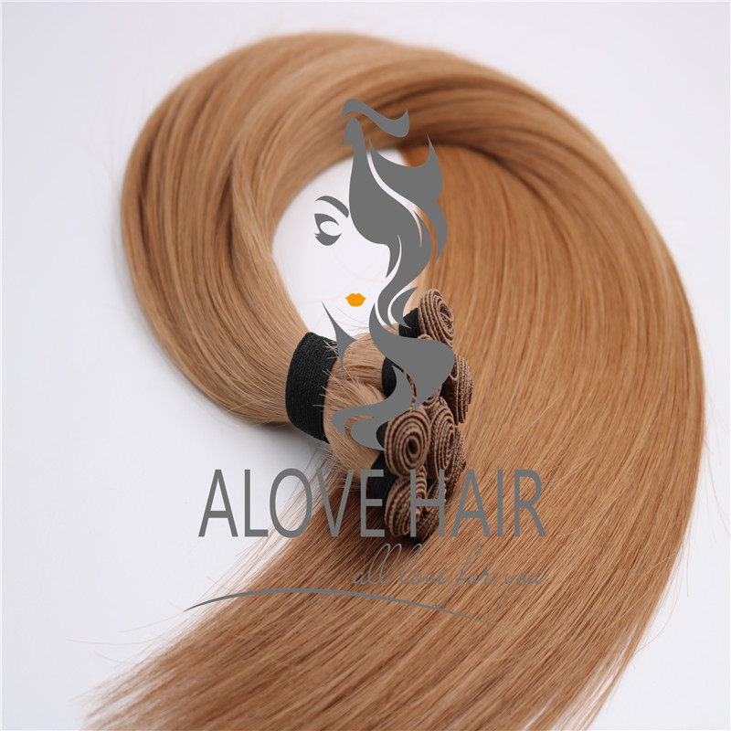 High quality cuticle intact hand tied extensions vendor in China 