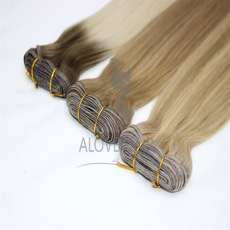 High quality different color cuticle intact narrow edge wefts