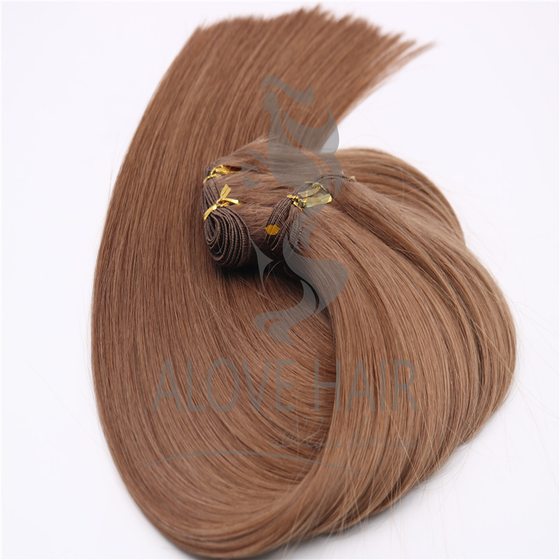 High quality hand tied hair extensions 