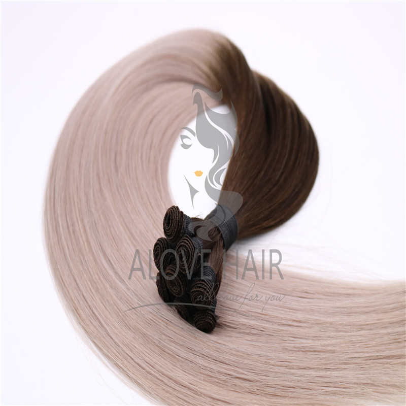 High quality ombre color hand tied wefts vendor in China 