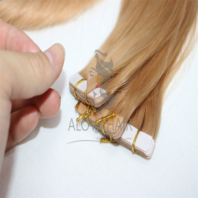 High quality tape in hair extensions for Paris hair salon and hair stylists