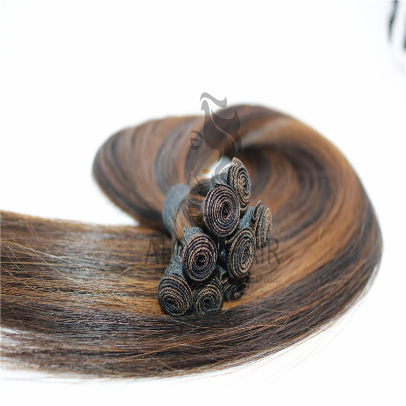 Indian Temple hair hand tied extensions vendor 