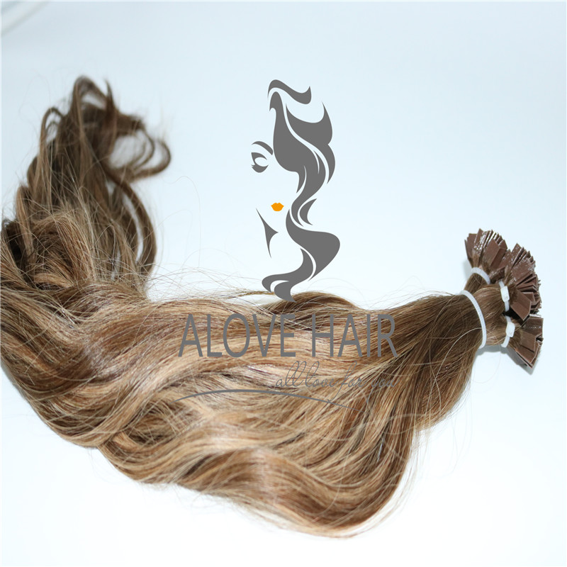 Keratin pre bonded v tip hair extensions wholesale