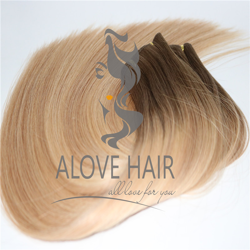 Luxury hand tied hair extensions alberta