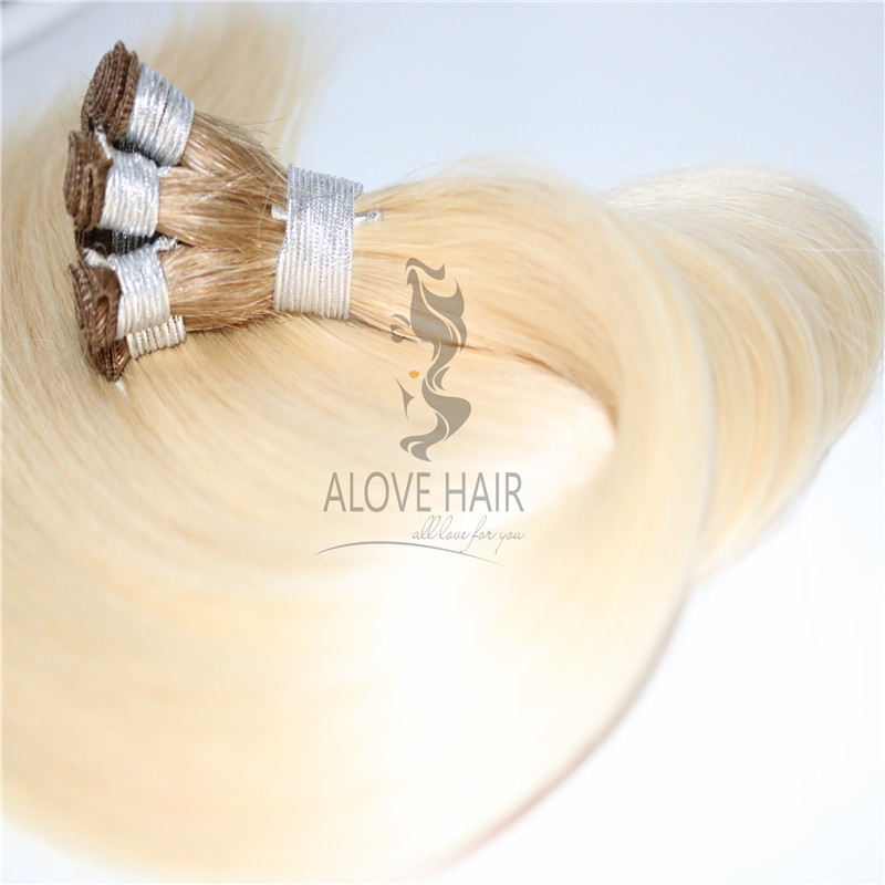 Ombre hand tied hair extensions wholesaler in China 