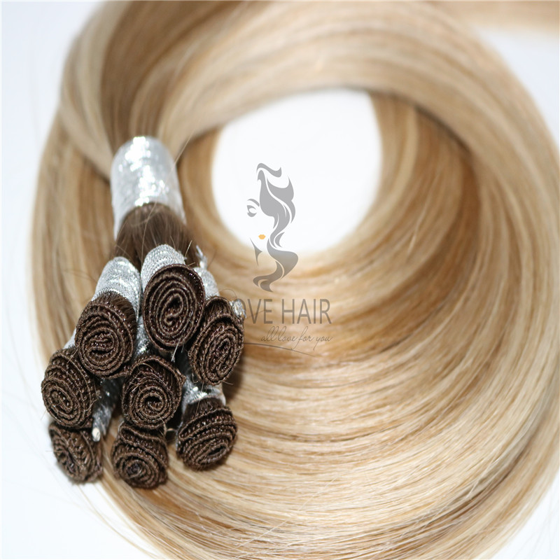 Russian Mngolian hand tied hair extensions 