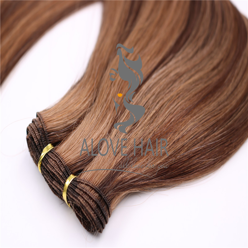 Wholesale hand tied weft extensions for hand tied education