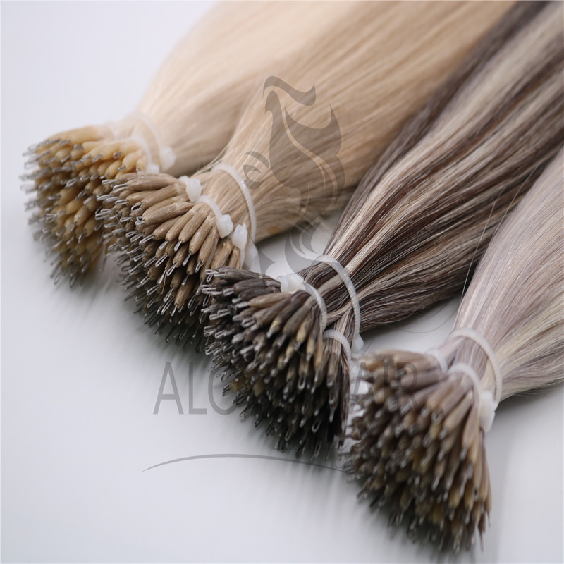 Wholesale different color nano ring hair extensions 