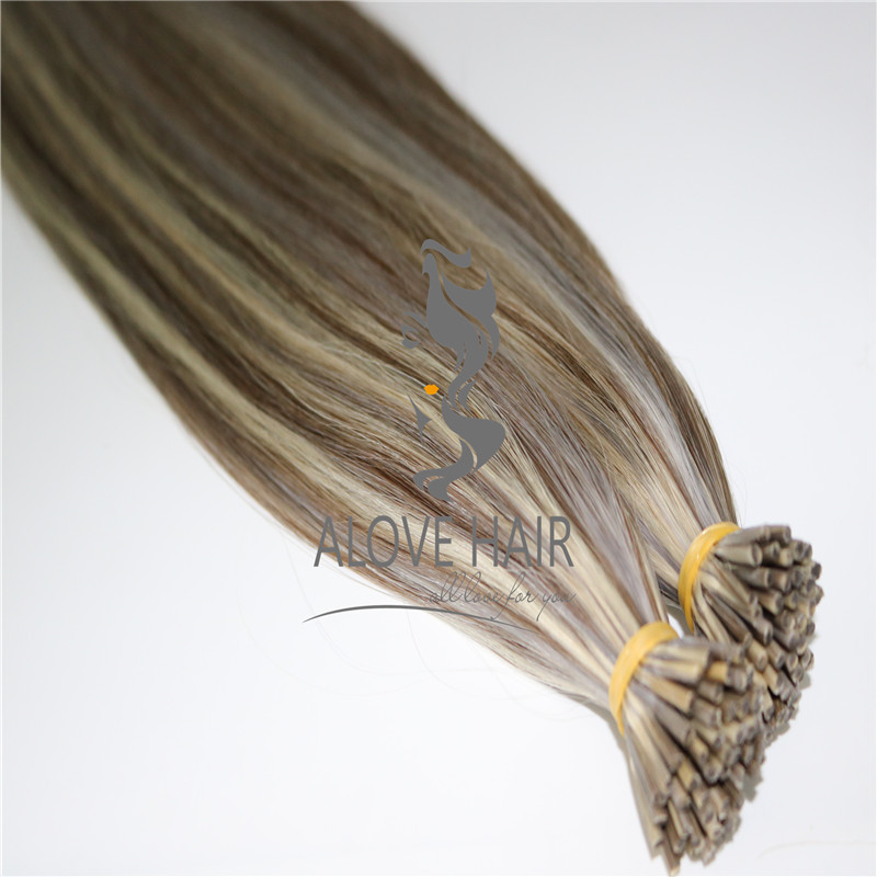Wholesale best pre bonded double drawn i tip hair extensions