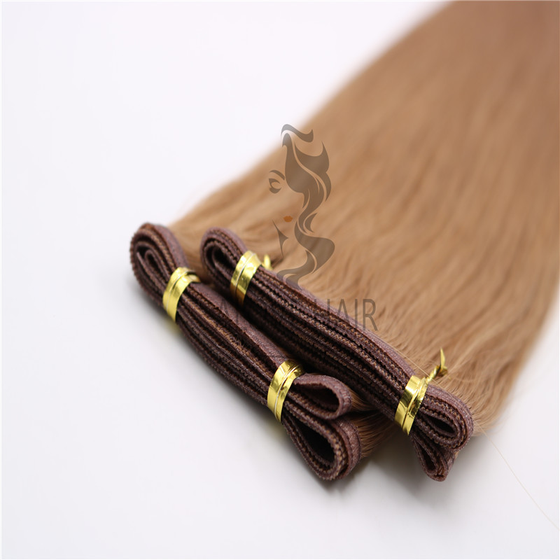 High quality beaded flat wefts extensions