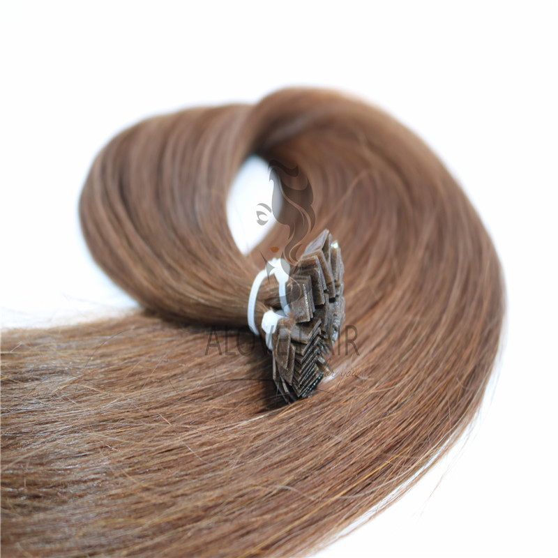 Best flat tip keratin human hair extensions 