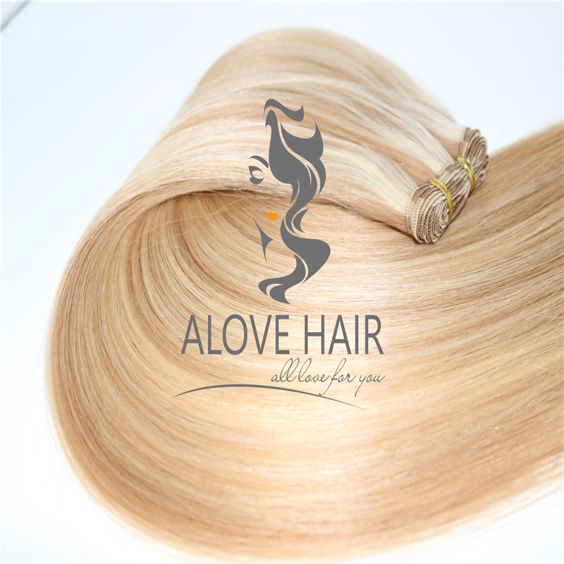 Wholesale best hand tied beaded wefts hair extensions