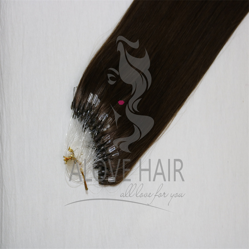 Best quality cuticle intact remy micro ring hair extensions