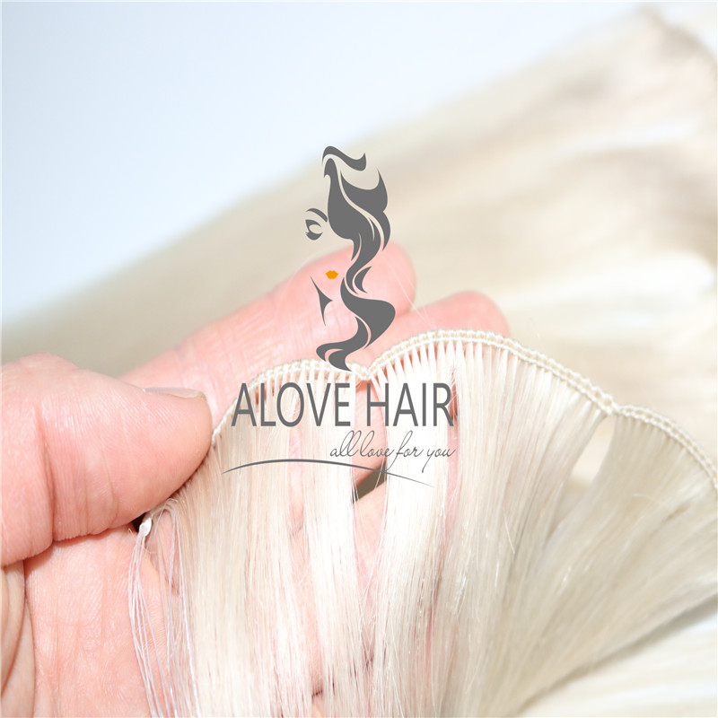 Wholesale best hand tied weft hair extensions with cut points