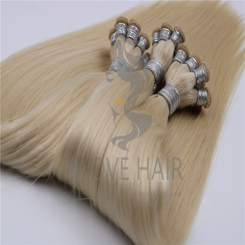 Hand tied extensions blonde specialist utah