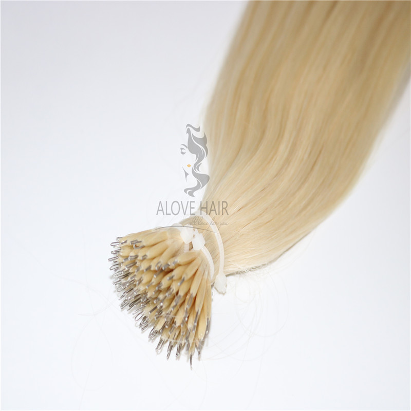 China blonde nano tip hair extensions manufacturer