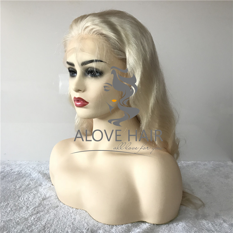 Wholesale cheap blonde human hair full lace wigs