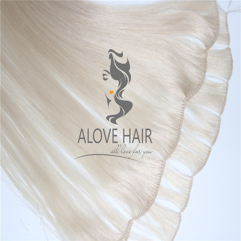 Wholesale best hand tied weft hair extensions with cut points