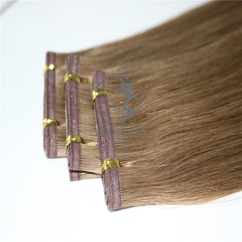 China cuticle intact super flat weft hair extensions manufacturer