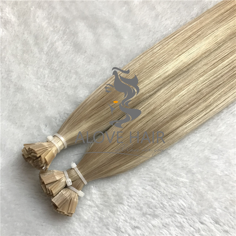 Wholesale russian mongolian flat tip hair extensions