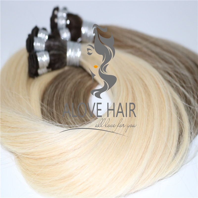 Wholesale best hand tied wefts extesnions