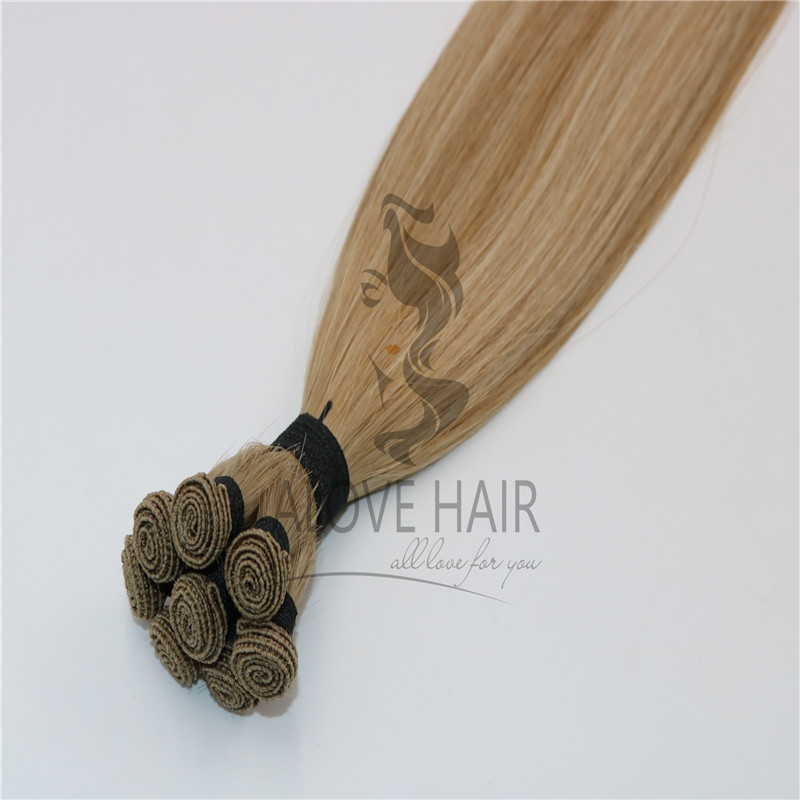 Blend color hand tied wefts vendor 