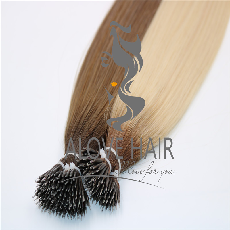 China full cuticle nano bead hair extensions manufacturer