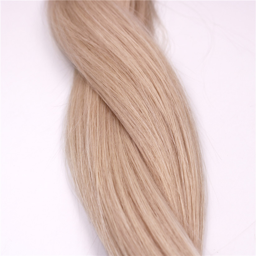 Ash blonde western european genius wefts for hair stylists