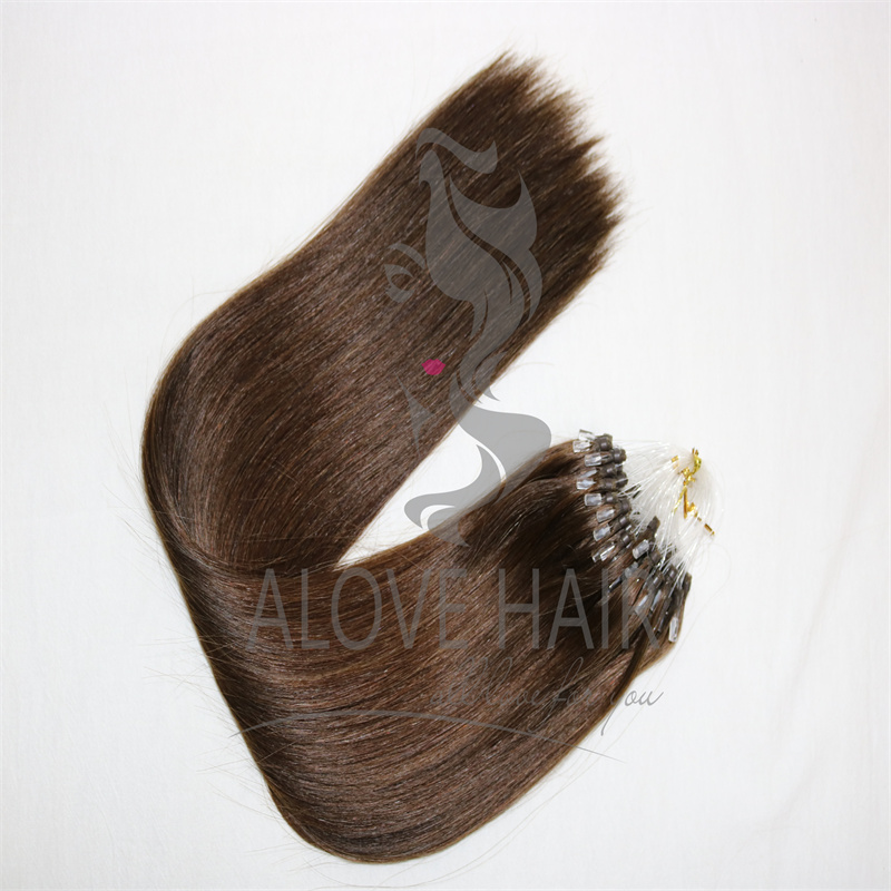 Best quality cuticle intact remy micro ring hair extensions