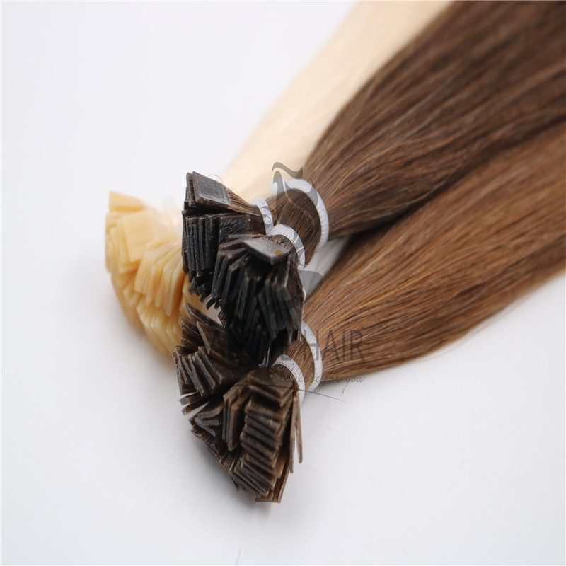 Best quality cuticle intact remy flat tip hair extensions