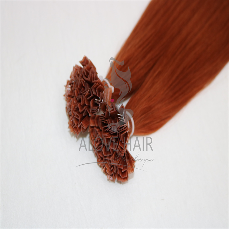 Wholesale best quality different color cuticle intact hot fusion v tip hair extensions