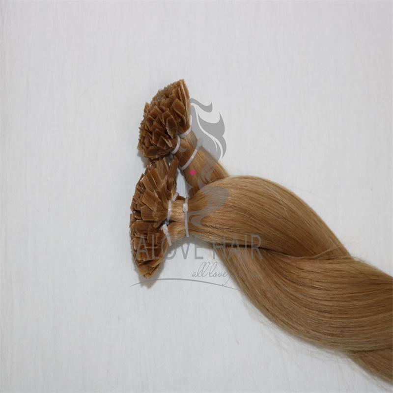 Wholesale best quality different color cuticle intact hot fusion v tip hair extensions