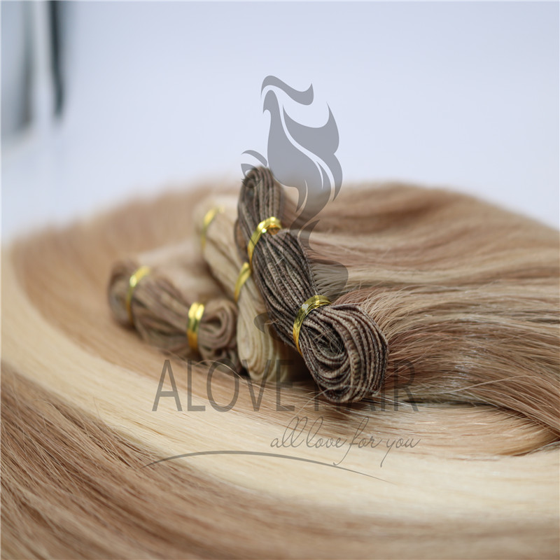Double Drawn European hair hand tied extesnions New South Wales