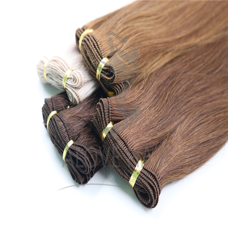Different color hand tied extensions for lasvegas hand tied extension class