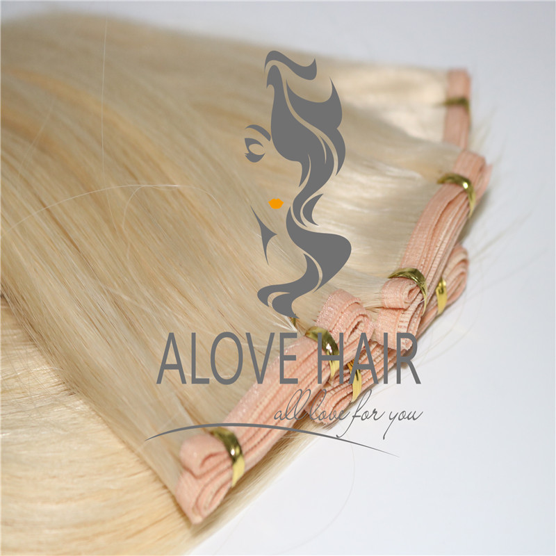 Cuticle intact flat track weft extensions wholesaler in China