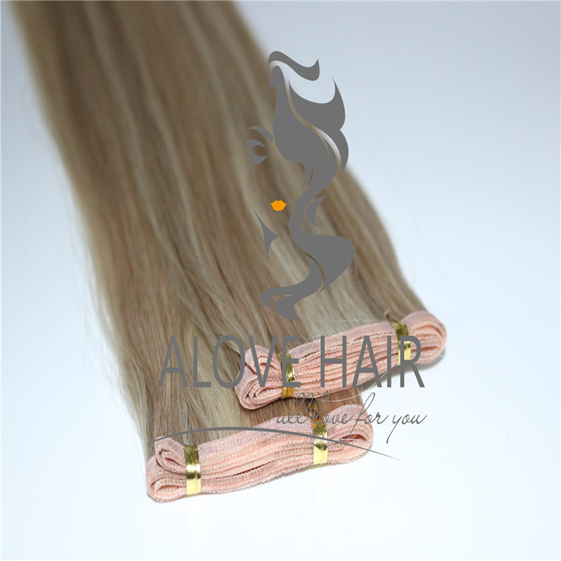 High quality flat weft hair extensions manufacturer in China 